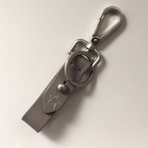 MADEWELL / Grey Leather Key FOB